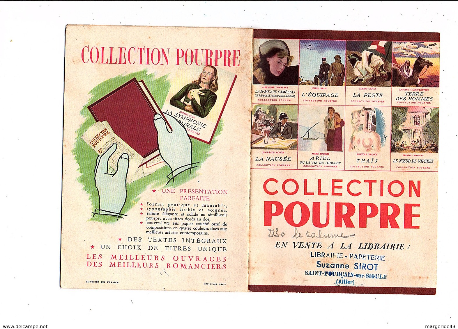 CATALOGUE DE LA COLLECTION POURPRE - Collection Pourpre
