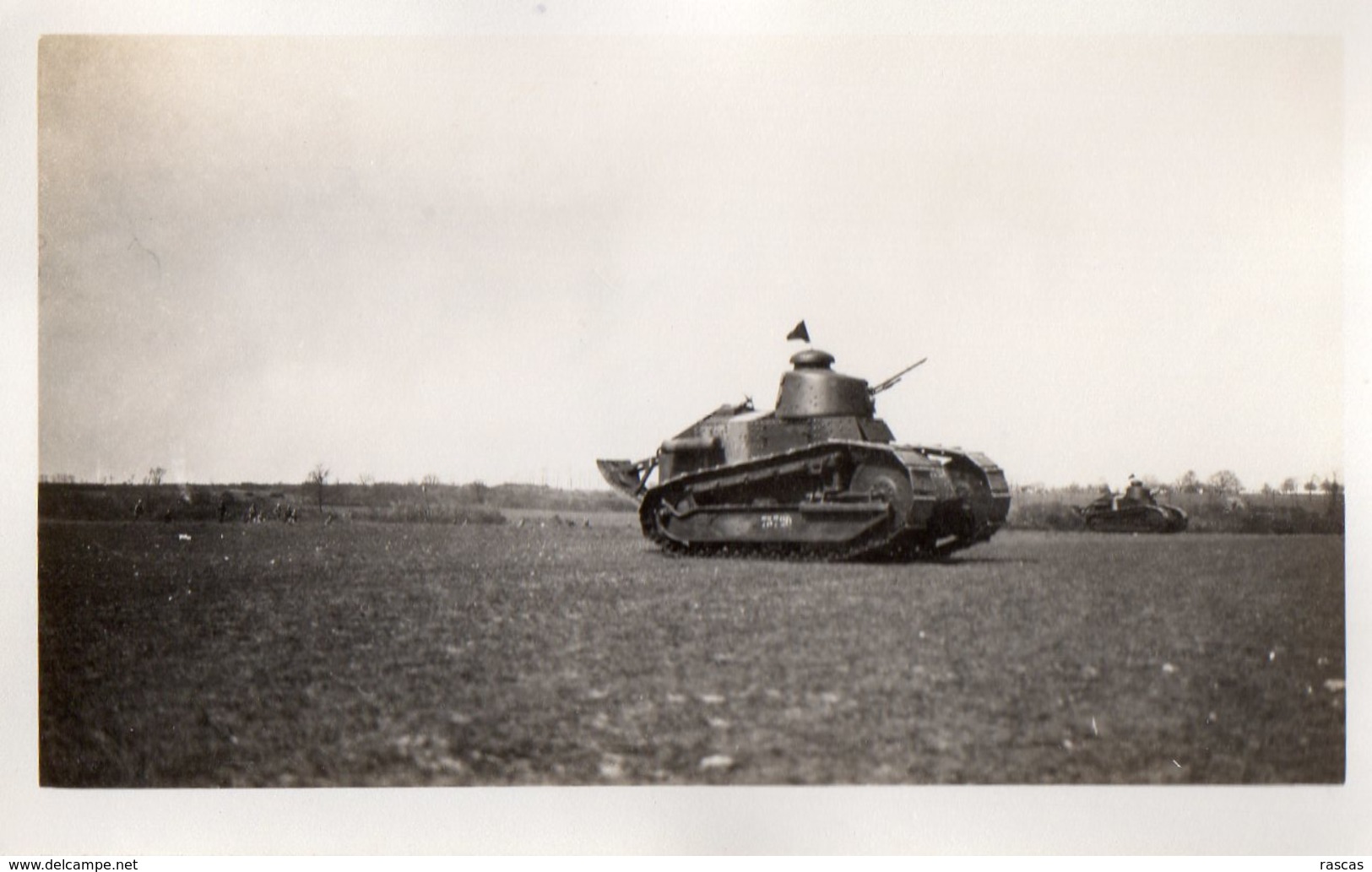 L - PHOTO ORIGINALE FORMAT 11.3 X 7 - MILITAIRE - TANK - CHAR D'ASSAUT - Guerre, Militaire