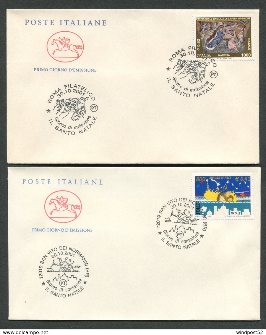 FDC ITALIA 2001 - CAVALLINO - IL SANTO NATALE - 476 - FDC