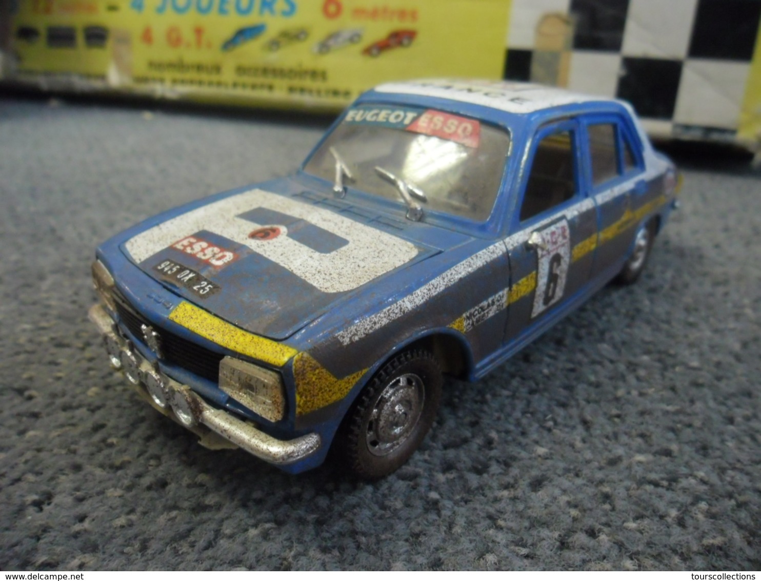 VINTAGE 1/26 ° PEUGEOT 504 GL De Novembre 1976 Transformée En Rallye - POLISTIL S48 - Polistil