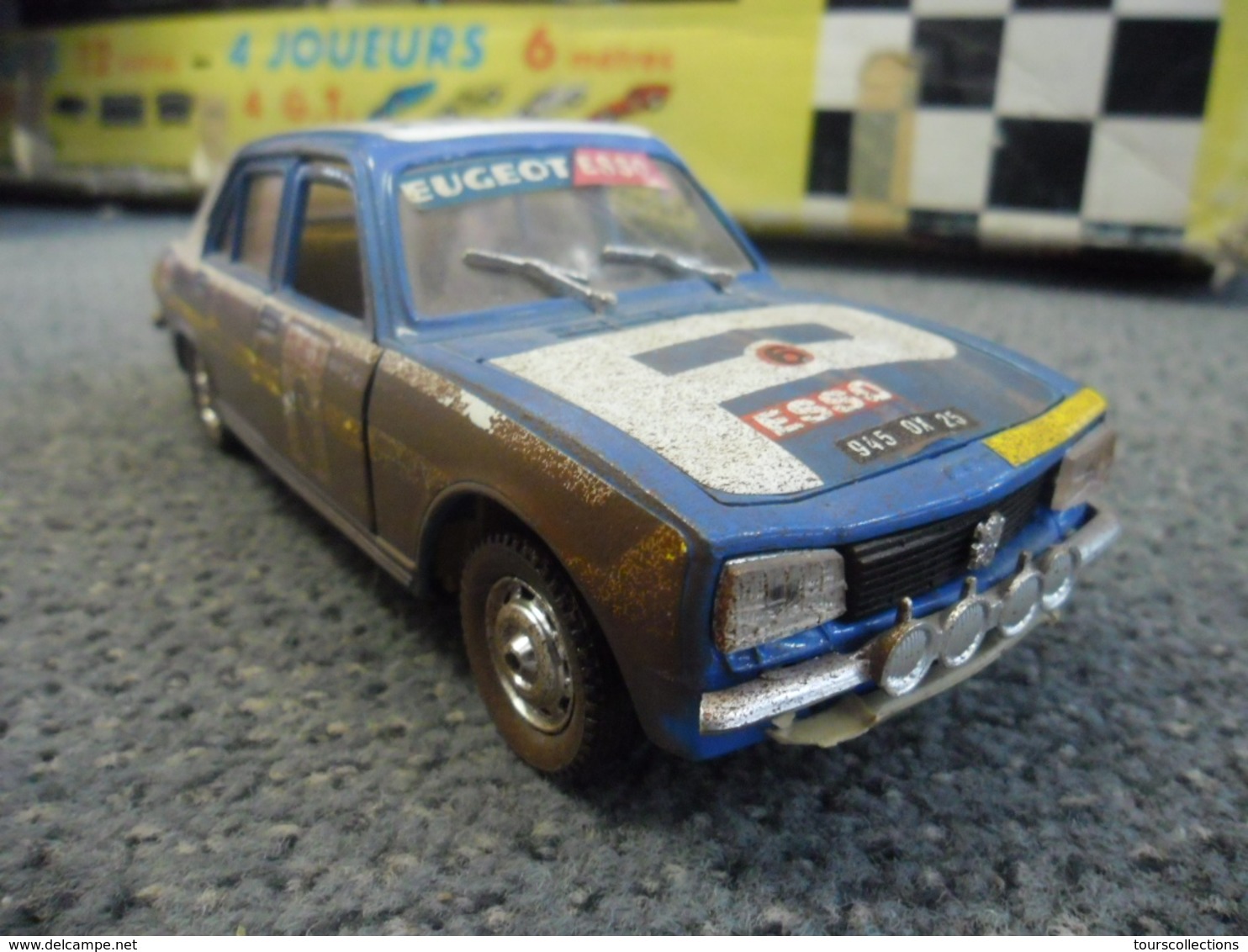 VINTAGE 1/26 ° PEUGEOT 504 GL De Novembre 1976 Transformée En Rallye - POLISTIL S48 - Polistil