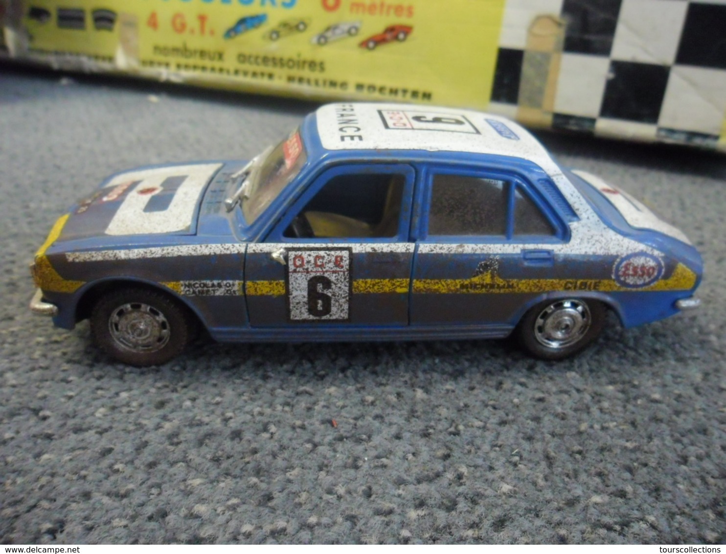 VINTAGE 1/26 ° PEUGEOT 504 GL De Novembre 1976 Transformée En Rallye - POLISTIL S48 - Polistil