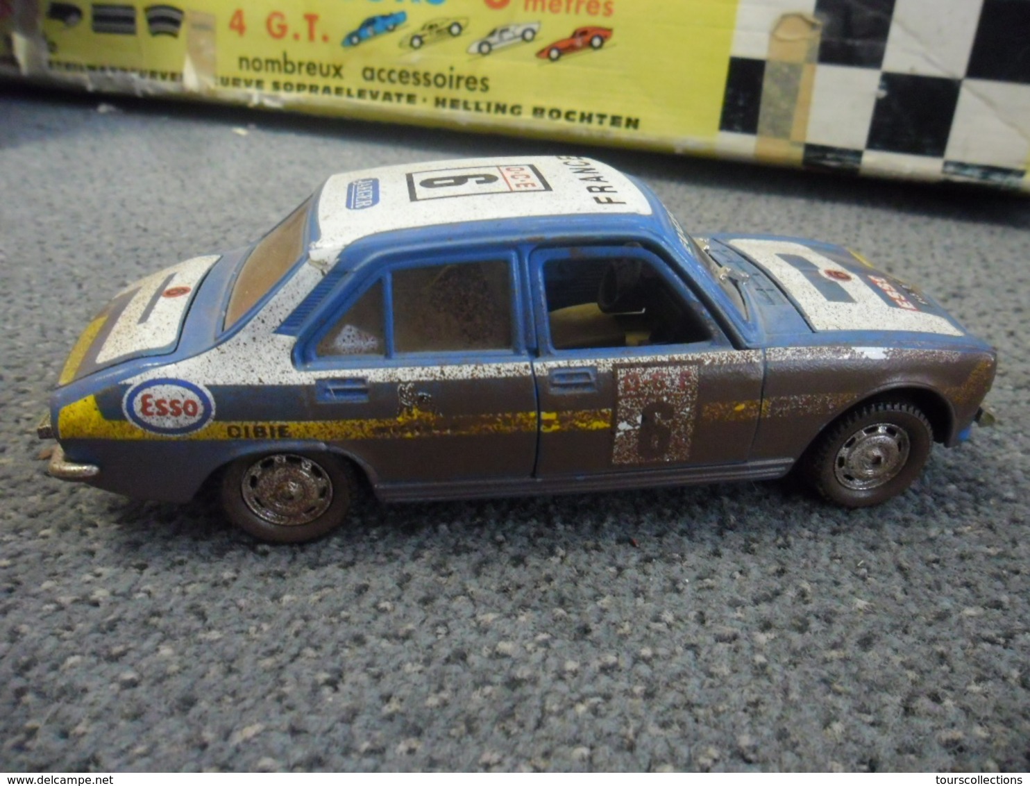 VINTAGE 1/26 ° PEUGEOT 504 GL De Novembre 1976 Transformée En Rallye - POLISTIL S48 - Polistil