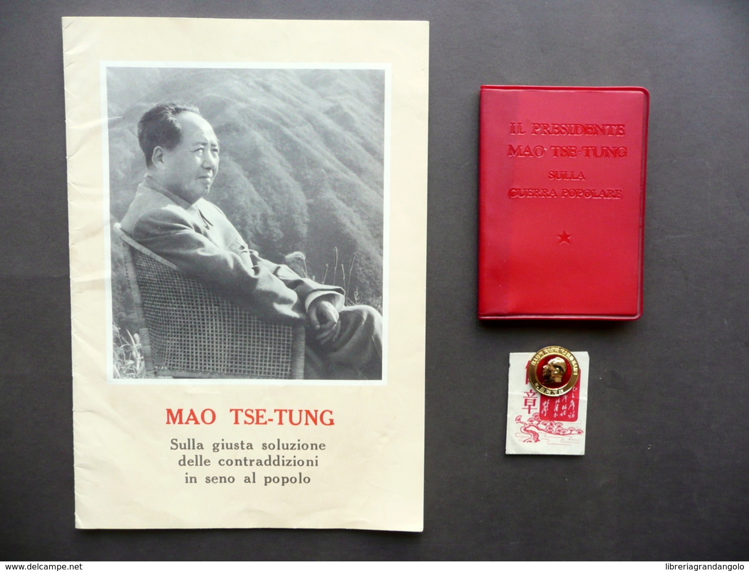 Mao Tse Tung Contraddizioni In Seno Al Popolo Guerra Popolare Spilla 1967-68 - Non Classificati