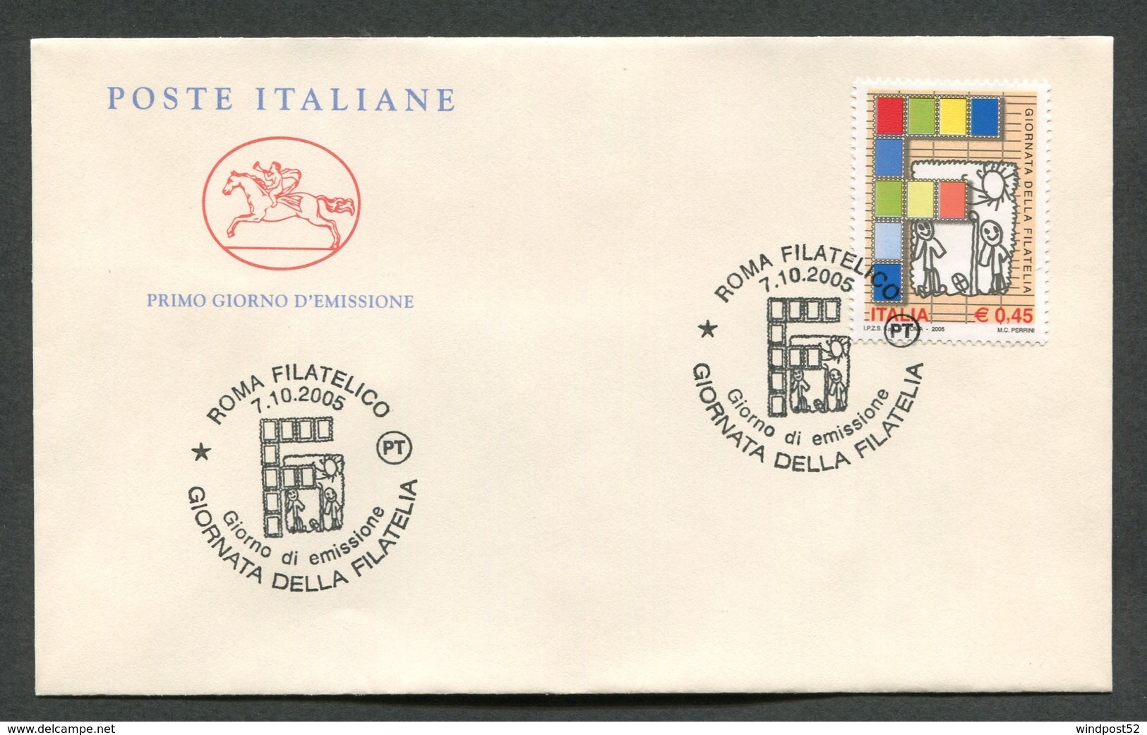 FDC ITALIA 2005 - CAVALLINO - GIORNATA DELLA FILATELIA - 514 - FDC