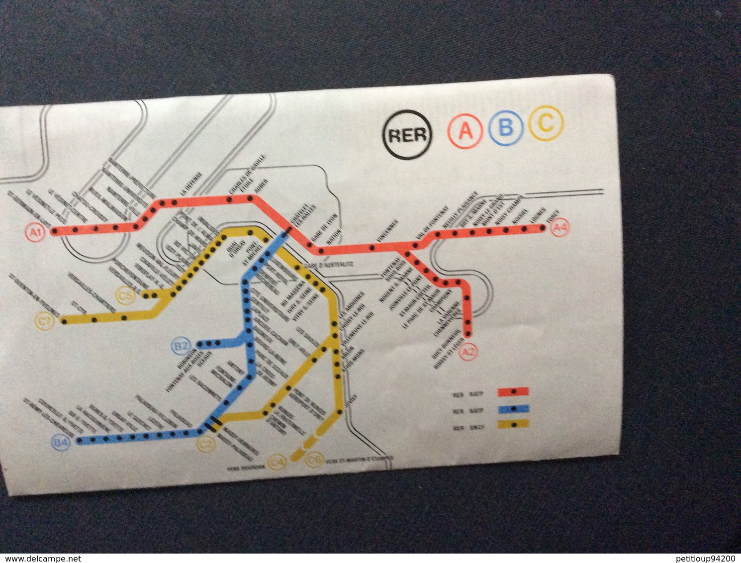 PLAN RATP  *Metro *Autobus *Rer  PARIS 1981 - Europa