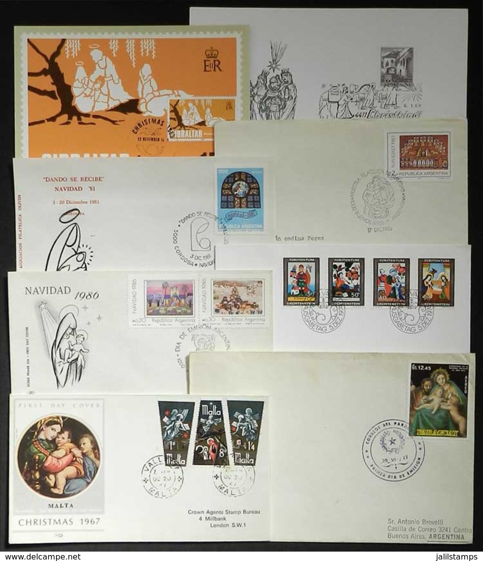 TOPIC CHRISTMAS: Topic Christmas: 71 Covers With Stamps Or Special Postmarks, VF! - Noël