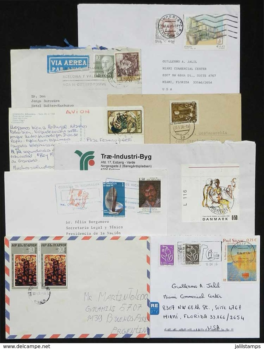 TOPICS: ART, PAINTINGS, SCULPTURE: Topic Art, Paintings, Sculpture: 68 Covers/cards With Stamps Or Special Postmarks, VF - Otros & Sin Clasificación