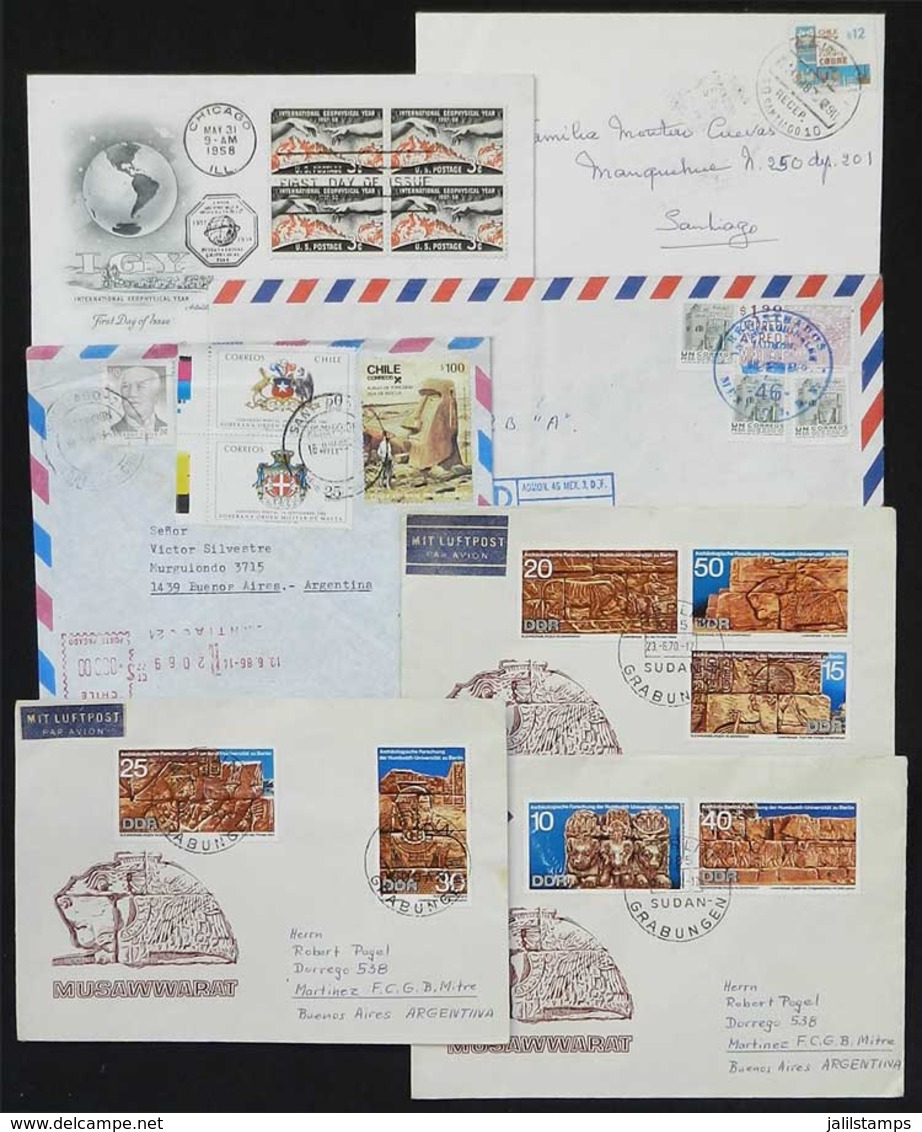 TOPIC GEOLOGY, ARCHEOLOGY: Topic Geology, Archeology: 15 Covers/cards With Stamps Or Special Postmarks, VF! - Nature