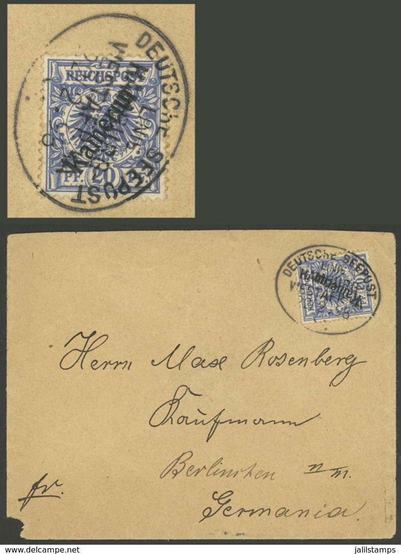 GERMANY - CAMEROON: Cover Sent To Germany On 22/FE/1898, Franked With 20Pf. (Sc.4), Very Nice! - Camerún