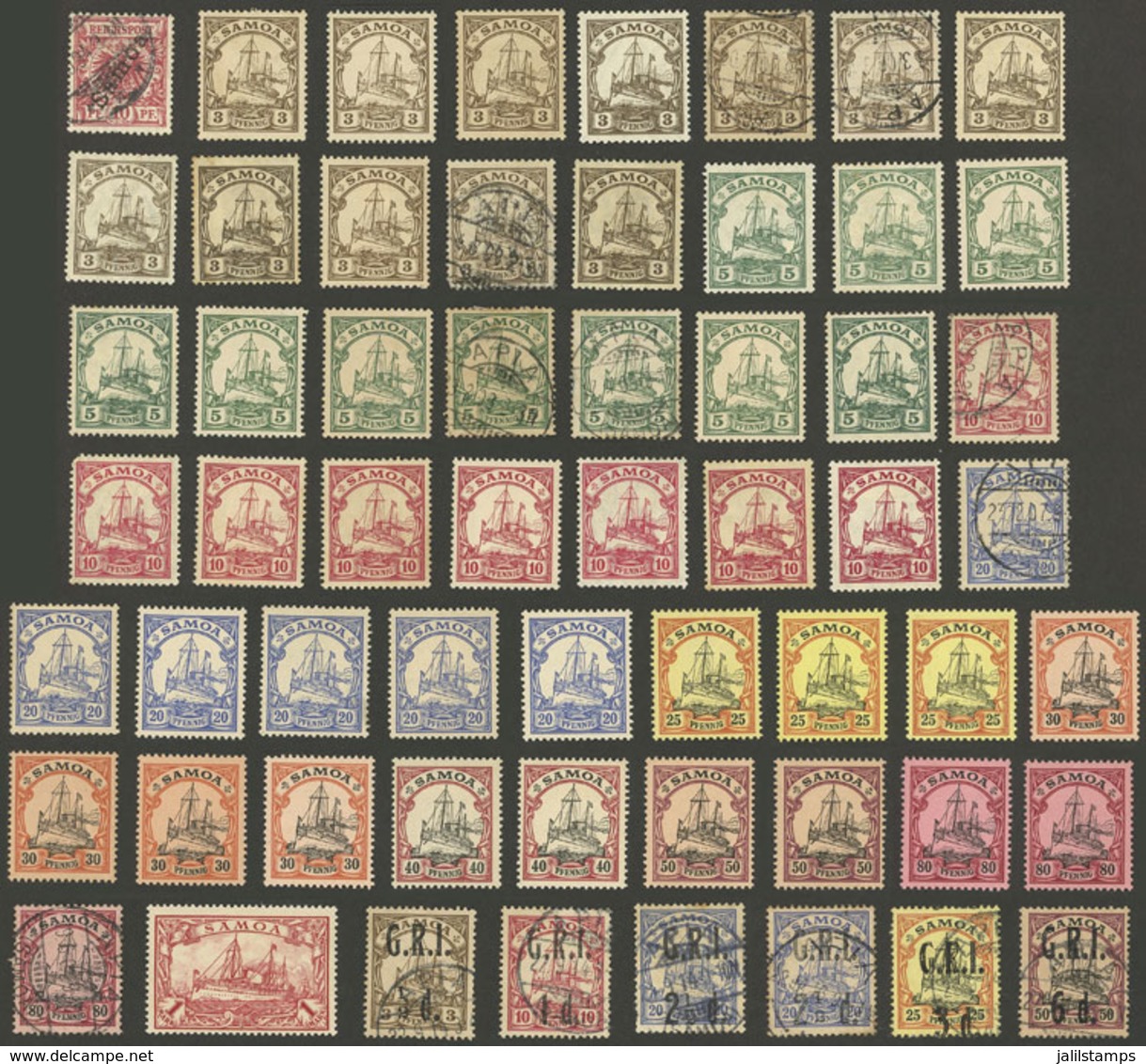 GERMANY - SAMOA: Lot Of Old Stamps, Used Or Mint (several Without Gum), Fine General Quality, Low Start! - Samoa