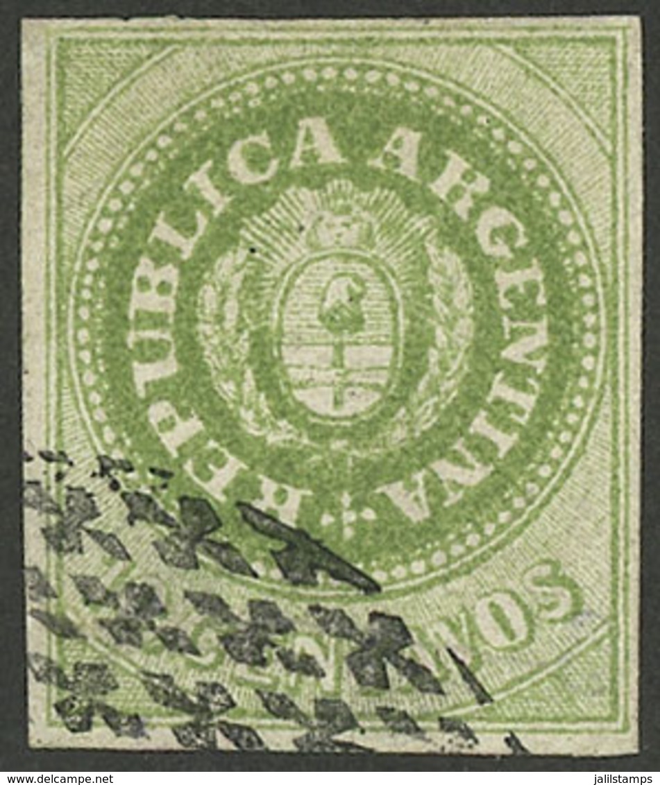 ARGENTINA: GJ.11, 10c. WITHOUT Accent, With Mute Gualeguaychú Cancel, Very Nice! - Ungebraucht