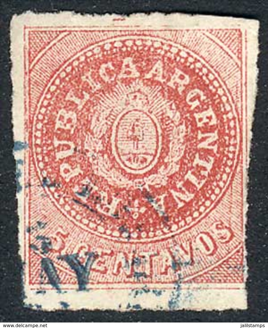 ARGENTINA: GJ.15, 1864 5c. Narrow C, Datestamp Of Rosario, Fine Example, Catalog Value US$30. - Nuovi