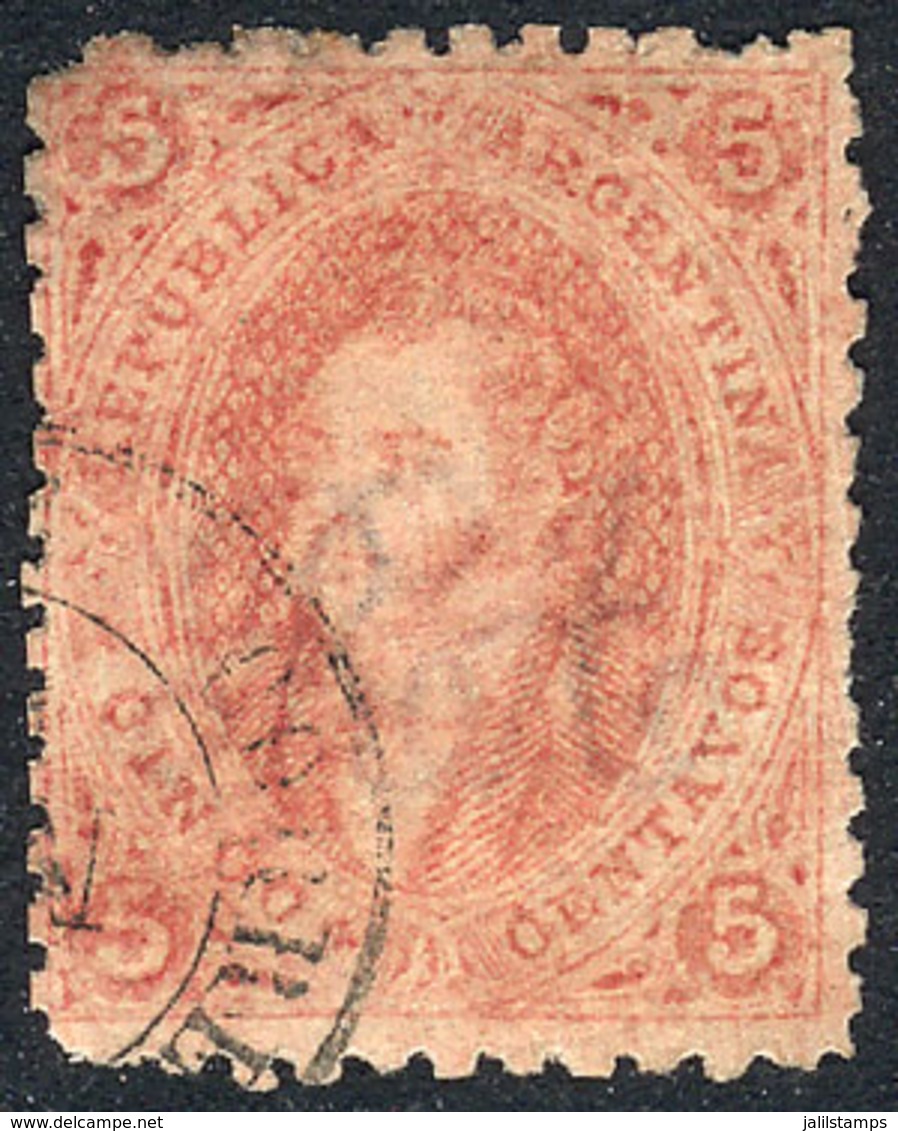 ARGENTINA: GJ.20, 3rd Printing With Variety: Defective And Dirty Impression (spot In The Face, Etc), VF Quality! - Gebraucht