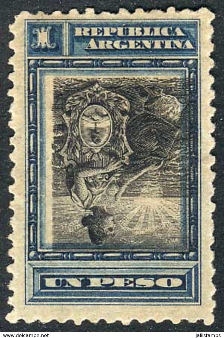 ARGENTINA: GJ.235CI, 1899 1P. Liberty Seated With CENTER INVERTED Variety, Excellent Quality, Very Rare. Signed By Victo - Otros & Sin Clasificación