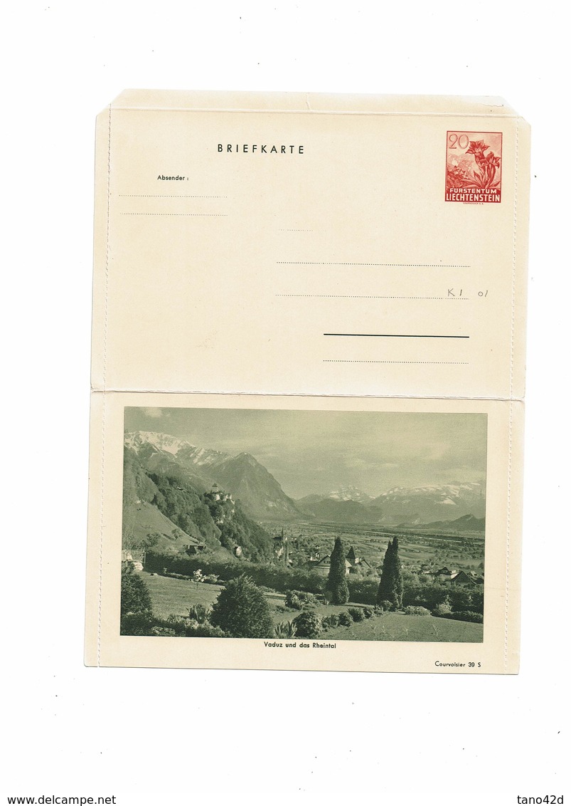 FAL7-  LIECHTENSTEIN LOT DE 9 ENTIERS POSTAUX NEUFS COTE MICHEL EUR 220.00