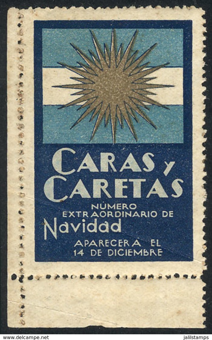 ARGENTINA: CARAS Y CARETAS: "A Special Christmas Edition Will Be Out On December 14", Mint With Gum, Light Crease, Rare! - Altri & Non Classificati