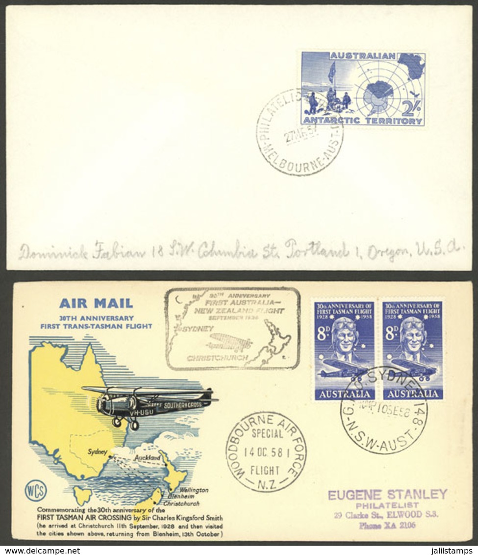 AUSTRALIA: 2 Covers Used In 1957 And 1958, VF Quality! - Altri & Non Classificati