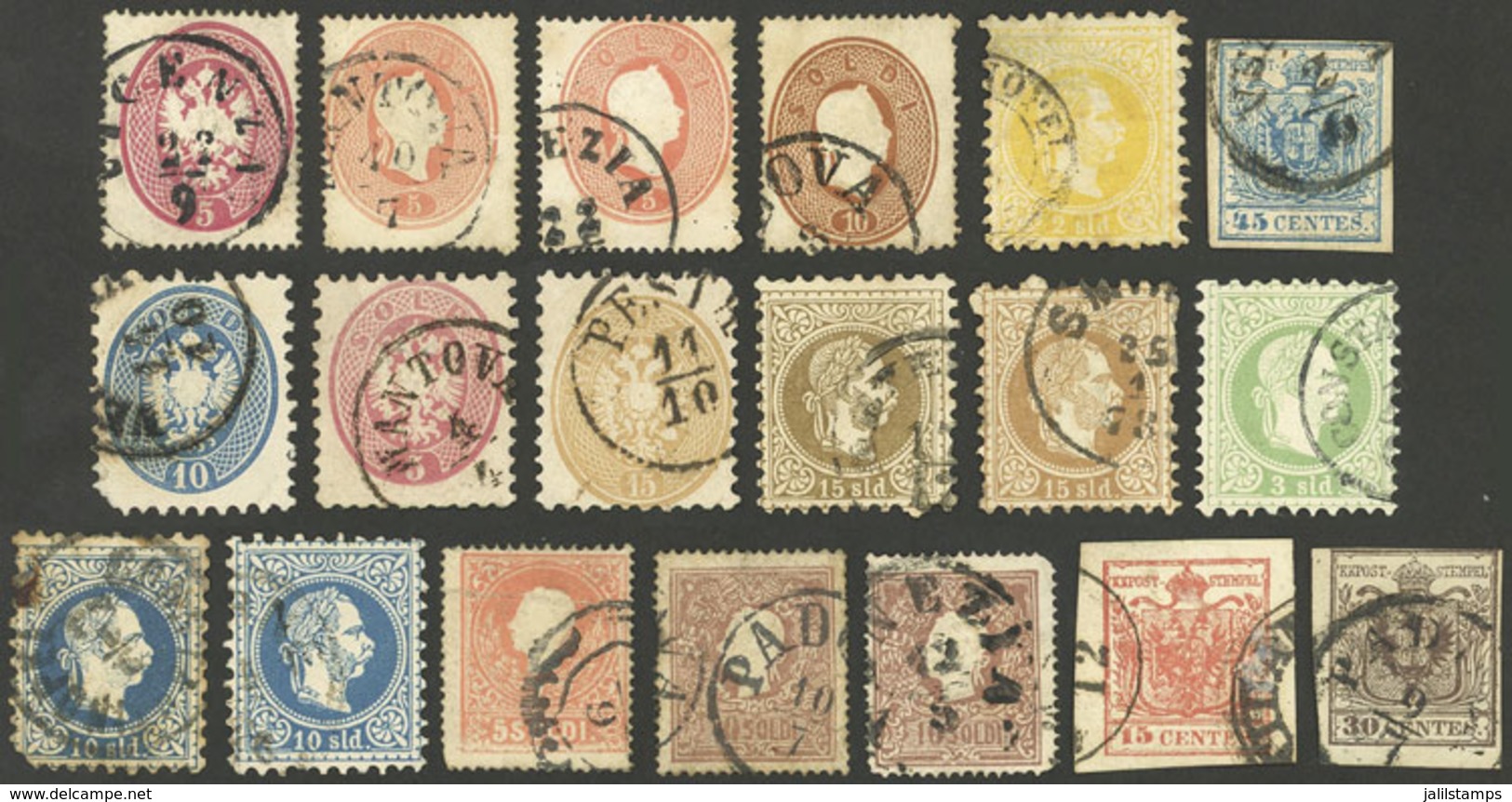 AUSTRIA: Small Lot Of Old Stamps, Fine To Very Fine General Quality, There Are Interesting Cancels! - Collections