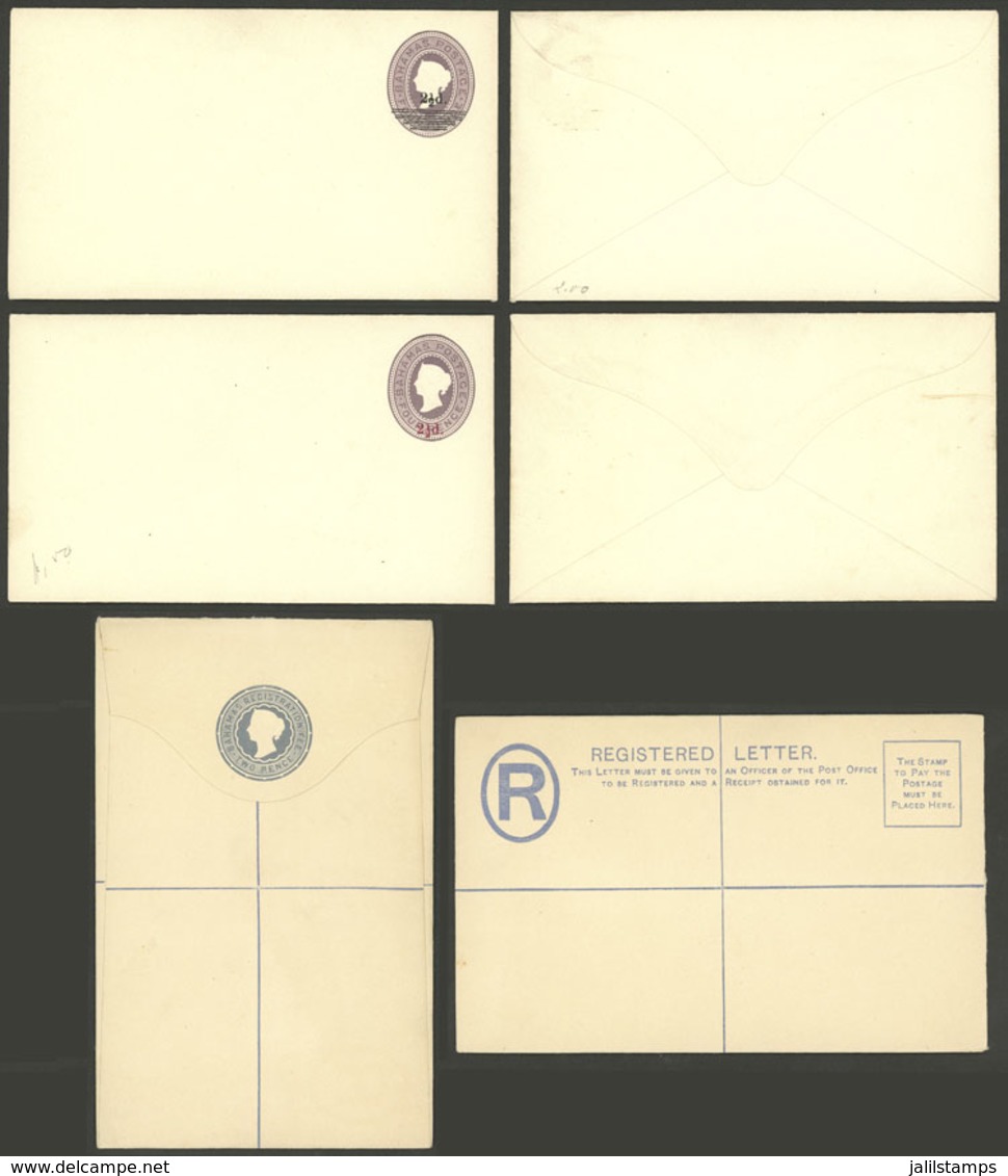 BAHAMAS: 3 Old Unused Postal Stationeries, Excellent Quality! - Bahamas (1973-...)