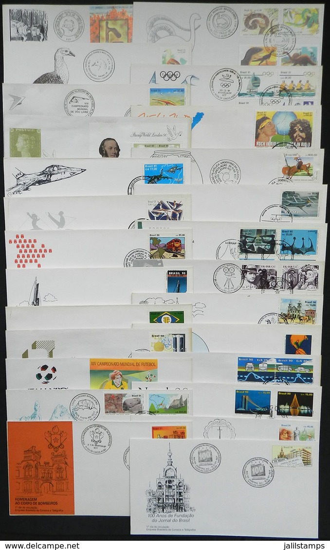 BRAZIL: 26 Modern FDC Covers, VERY THEMATIC, VF General Quality, Very Nice! - Collections, Lots & Series