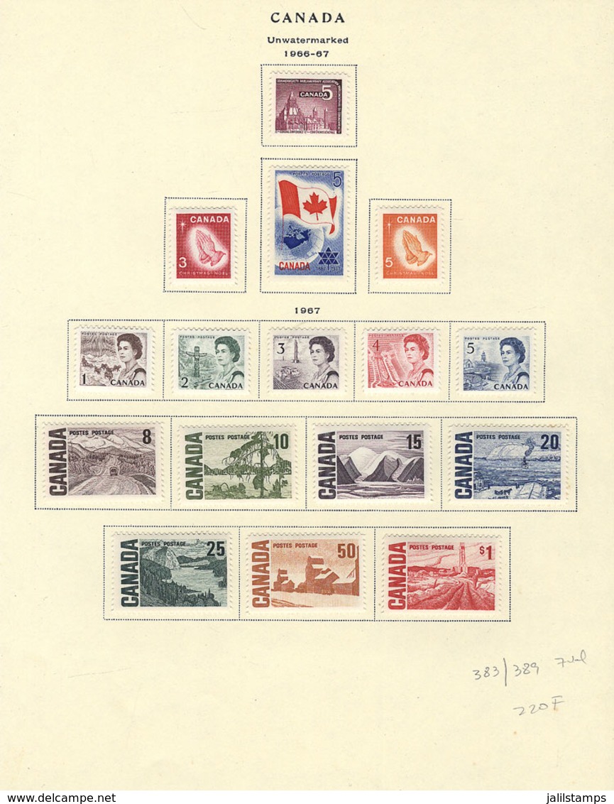 CANADA: Balance Of Collection On Pages, Fine General Quality But Also Including Some Stamps With Defects, Perfect Lot To - Sammlungen