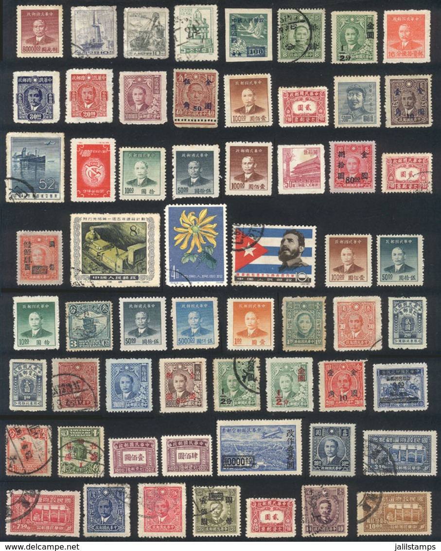 CHINA: Envelope With Interesting Lot Of Stamps, Fine To Very Fine General Quality (a Few Can Have Minor Faults), Good Op - Collezioni & Lotti