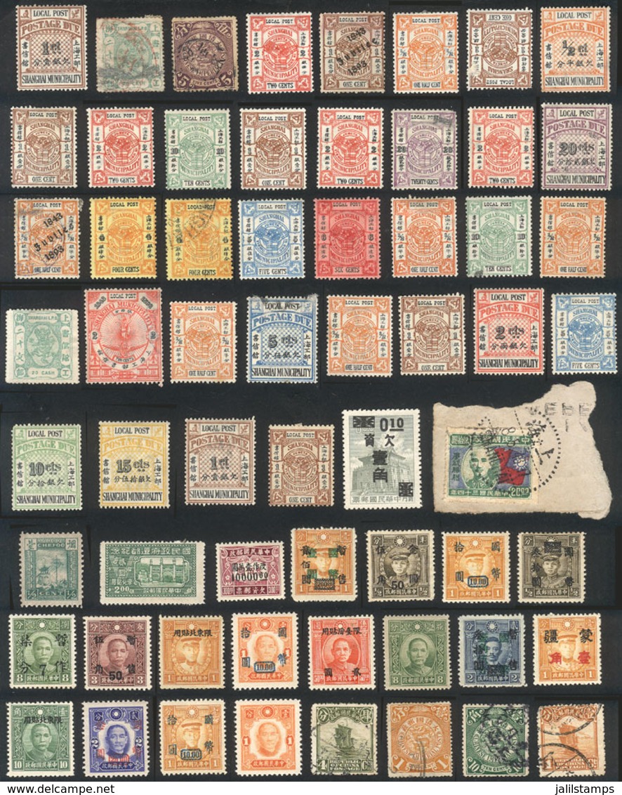 CHINA: Envelope With Interesting Lot Of Old Stamps, Fine To Very Fine General Quality (a Few Can Have Minor Faults), Goo - Collezioni & Lotti