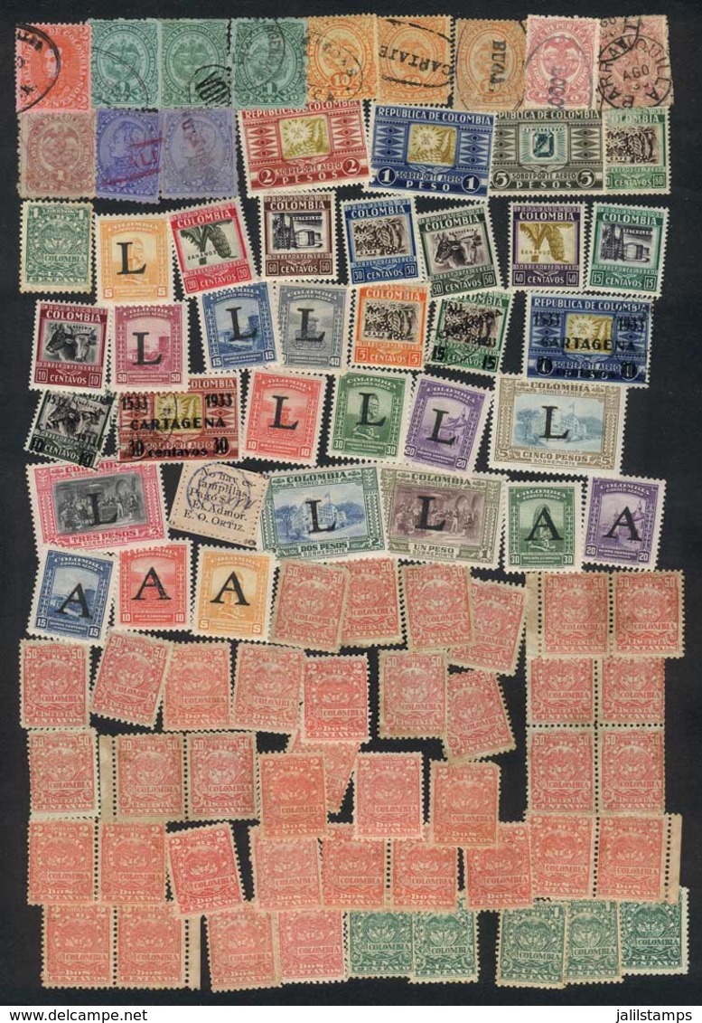 COLOMBIA: Lot Of Used And Mint Stamps Of Various Periods, Fine General Quality (a Very Low Percentage May Have Little De - Kolumbien