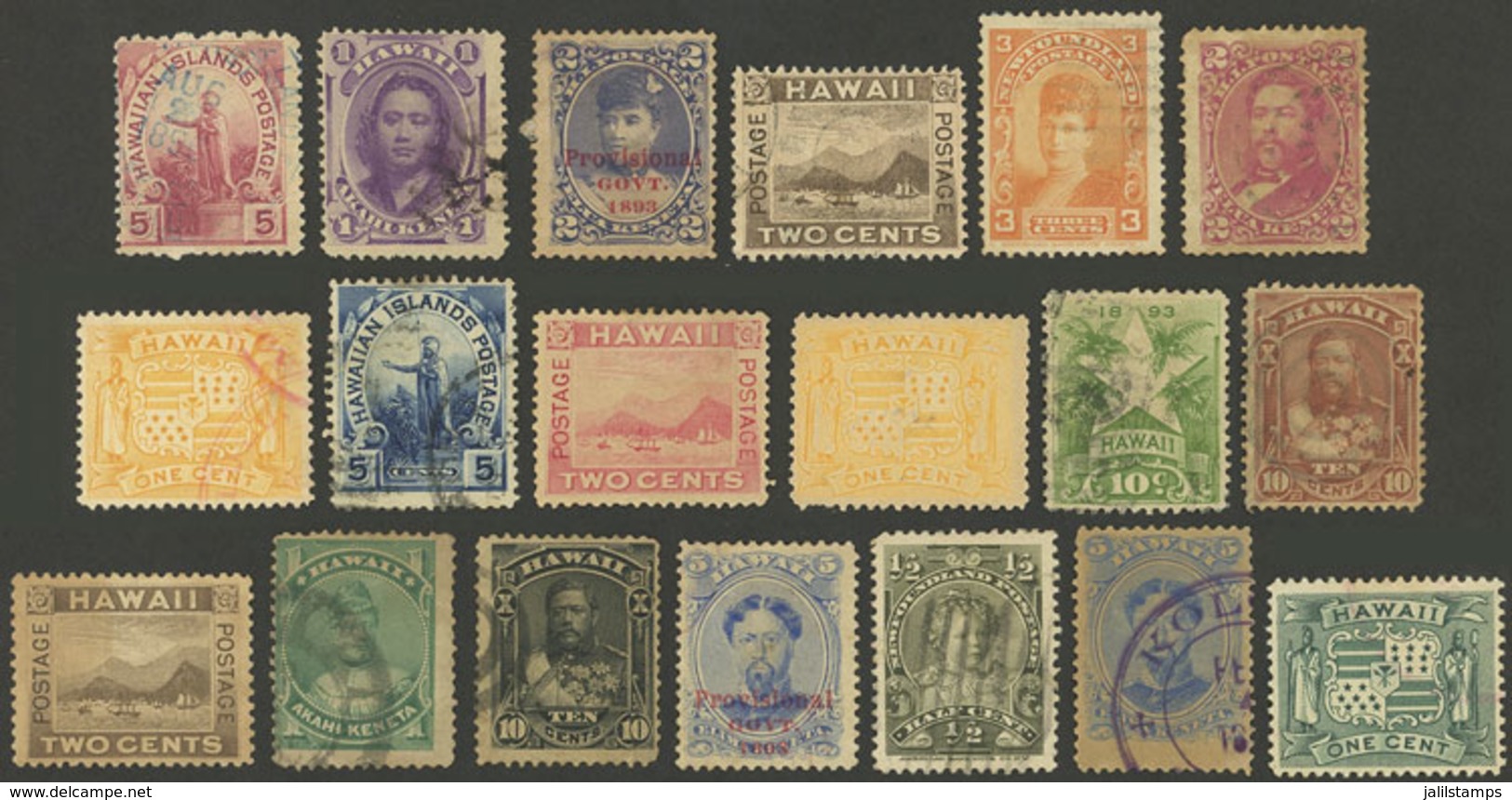 UNITED STATES - HAWAII: Small Lot With Some Old Stamps, Interesting! - Hawaii