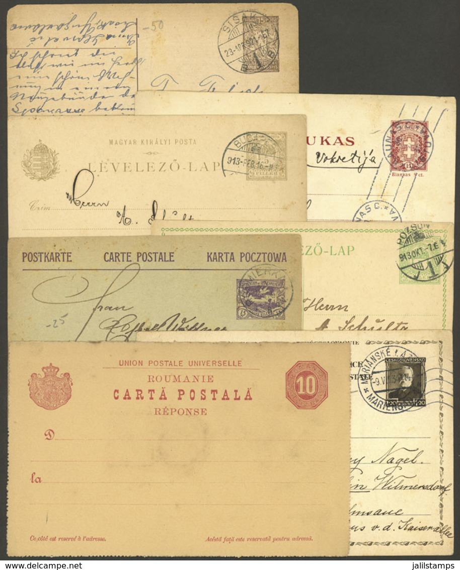 EASTERN EUROPE: 7 Postal Stationeries Of Varied Countries, Almost All Used, With Minor Defects But Very Interesting! - Altri - Europa