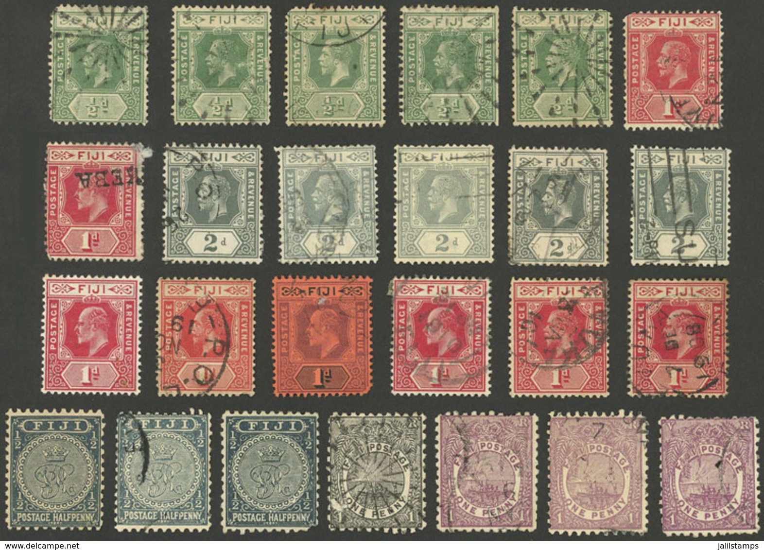 FIJI: Small Lot Of Used Stamps, Interesting! - Fiji (1970-...)