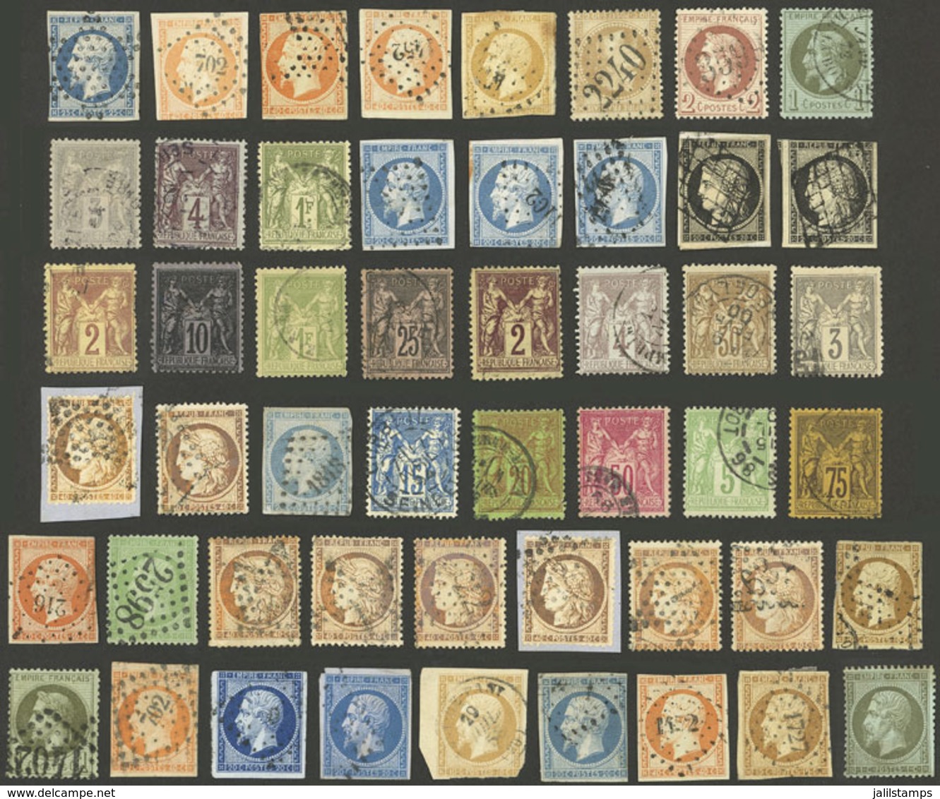 FRANCE: Small Lot Of Very Old Stamps, Fine To Very Fine General Quality. - Collections