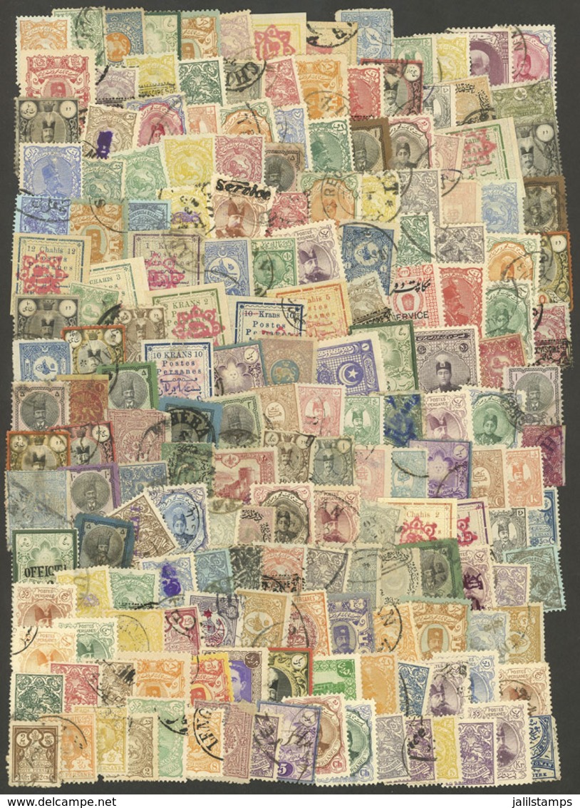 IRAN + TURKEY: Envelope Containing SEVERAL HUNDREDS Stamps, Mainly Old, Used Or Mint, A Few With Minor Defects, Almost A - Irán