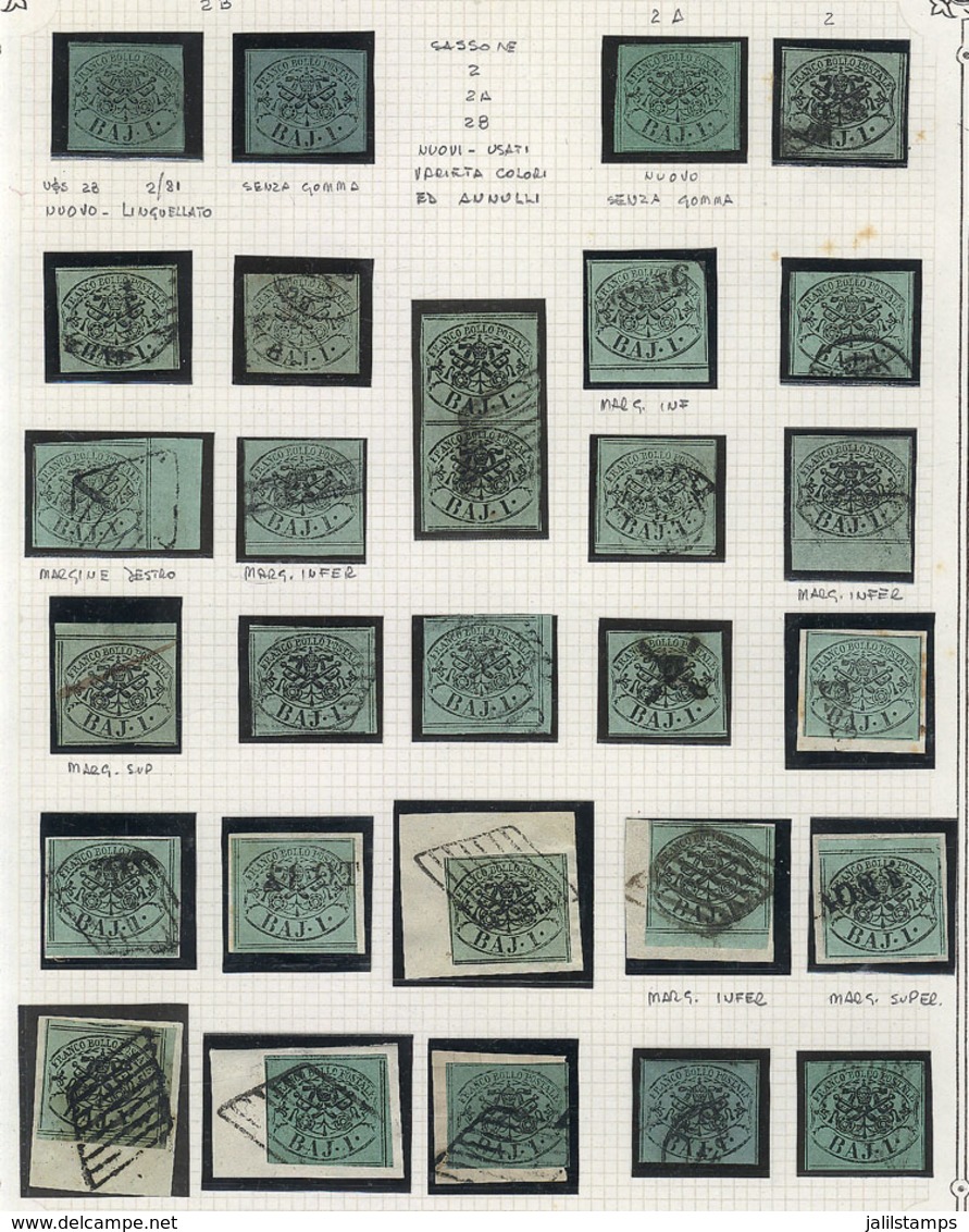 ITALY: Collection With Good Stamps On Album Pages, Used Or Mint, Most Of Fine To VF Quality (a Few May Have Minor Defect - Estados Pontificados