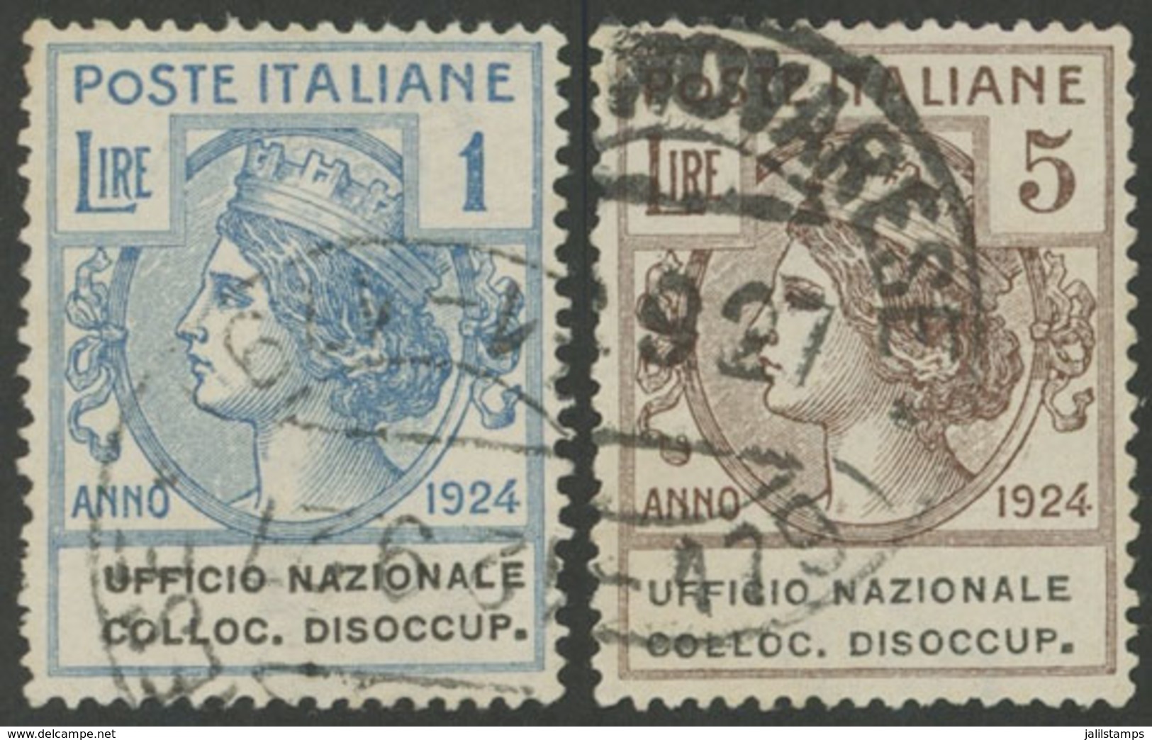 ITALY: Sassone 67/68, The 2 High Values Of The Set, Used, Very Fine Quality, Guaranteed Cancels, Good Opportunity! - Ohne Zuordnung