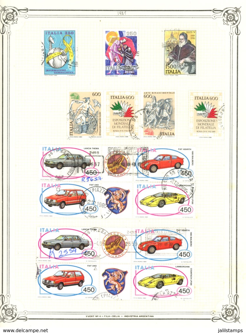 ITALY: Modern Collection Of USED Stamps, Mounted On Album (circa 1978 To 1996), Fairly Complete, Of Very Fine General Qu - Sammlungen