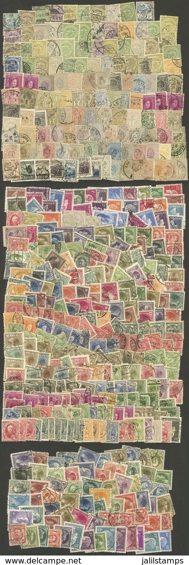 LUXEMBOURG: Envelope With MANY HUNDREDS Of Stamps, Mostly Old And Used, Fine General Quality, Good Opportunity At Low St - Sammlungen