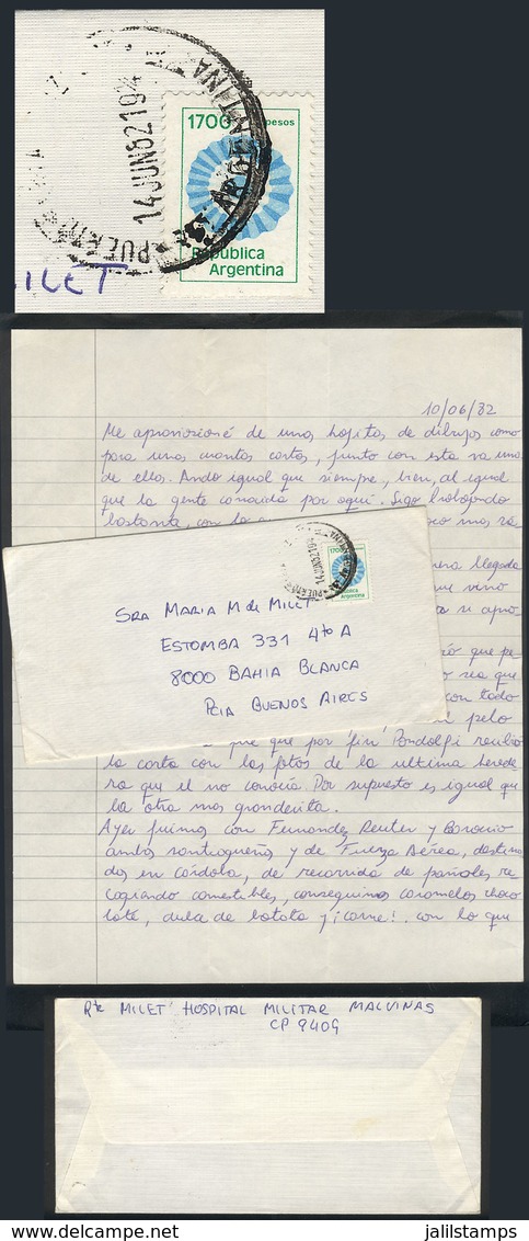 FALKLAND ISLANDS (MALVINAS): ONE OF THE LAST LETTERS SENT FROM THE ISLANDS By Argentine Soldiers During The War, Cover ( - Islas Malvinas