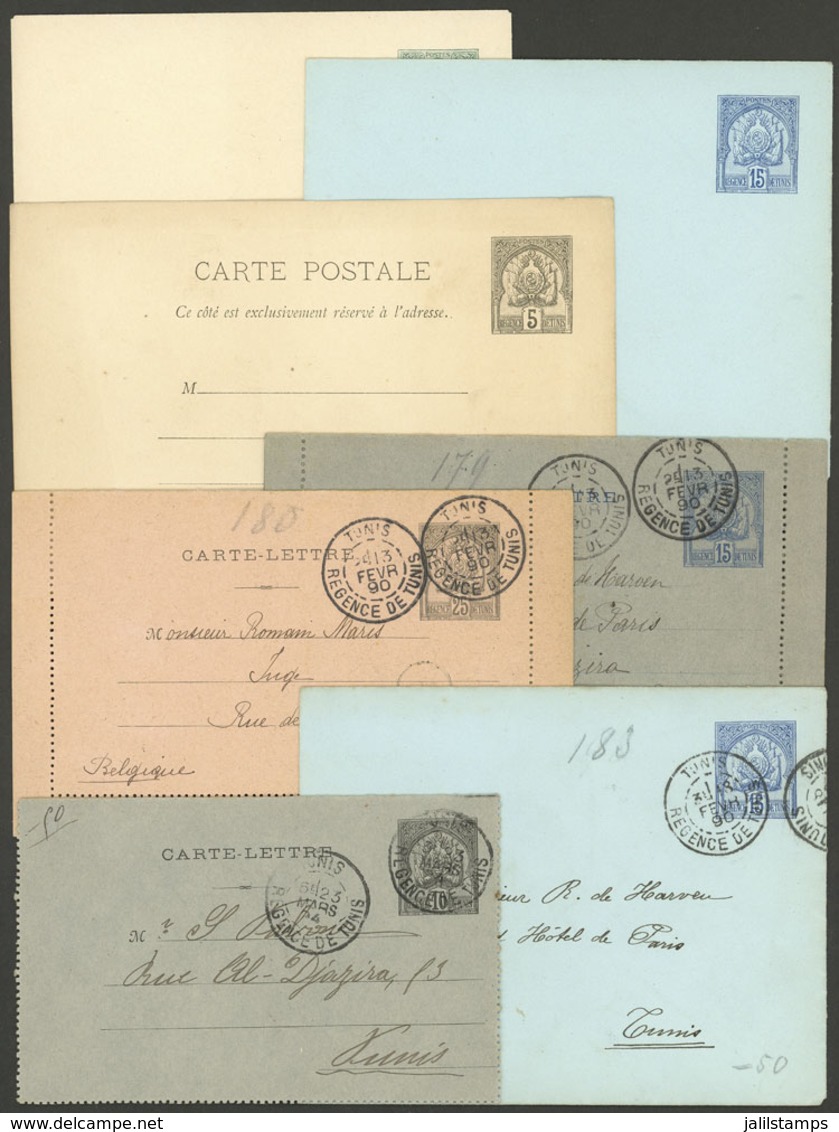 TUNISIA: 7 Old Postal Stationeries, Used Or Unused, VF General Quality! - Other & Unclassified