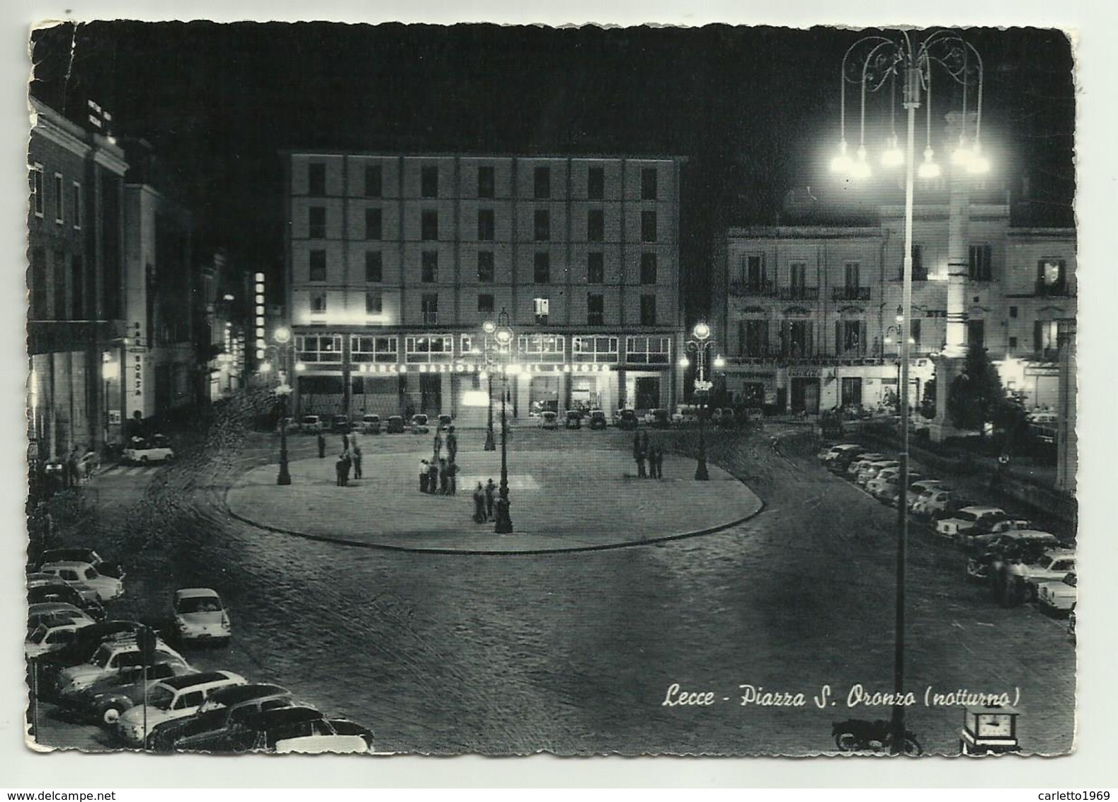 LECCE - PIAZZA S.ORONZO - NOTTURNO    - VIAGGIATA  FG - Lecce