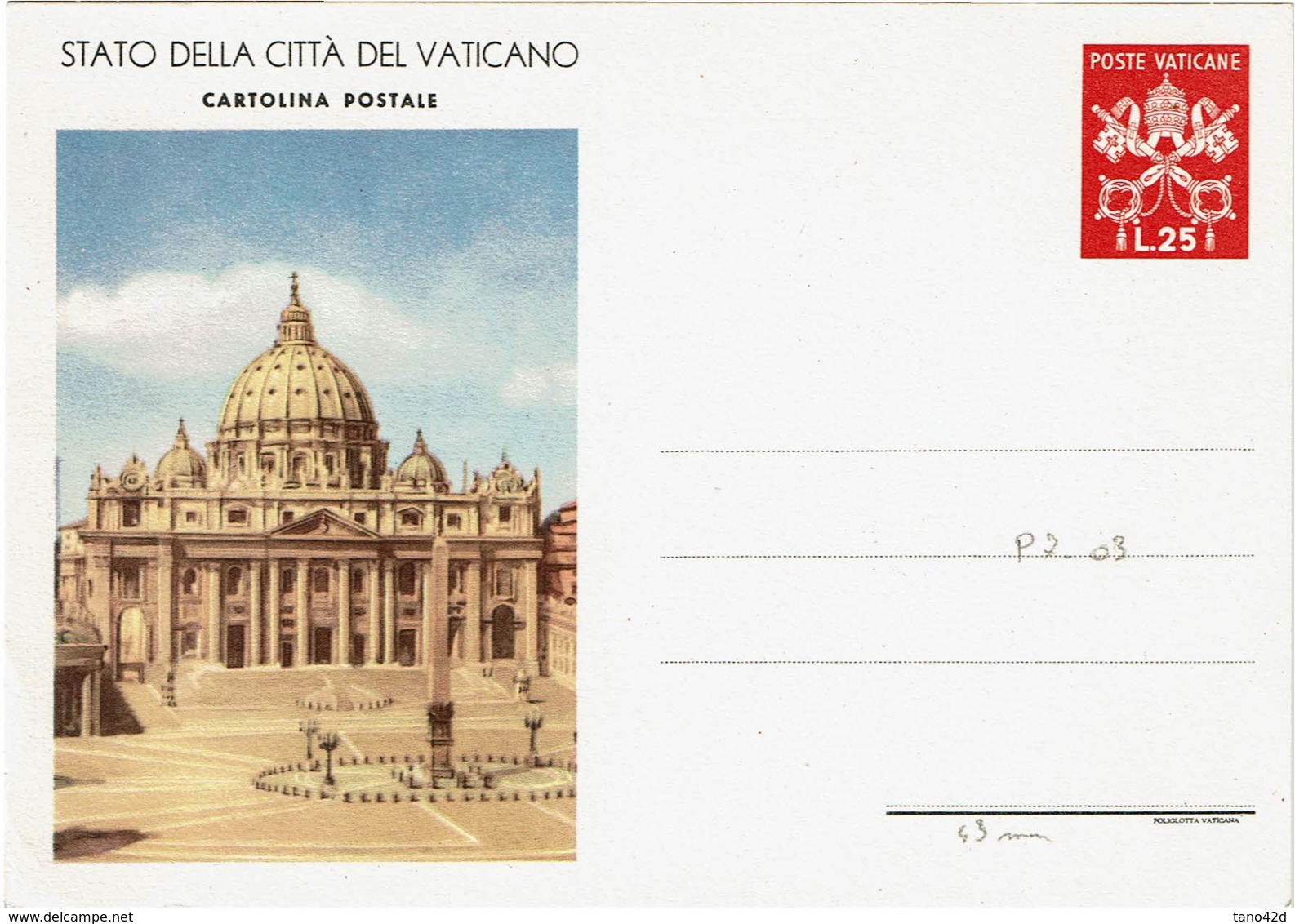 FAL7- CITE DU VATICAN - SERIE DE 1949 4 CARTES POSTALES NEUVES II° TIRAGE (1ère LIGNE ADRESSE 70mm) COTE EUR 1.140.00 - Postwaardestukken