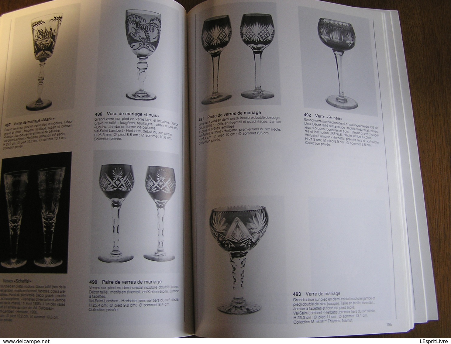 VERRERIES ET CRISTALLERIES NAMUROISES Régionalisme Namur Verrerie Verre Cristal Goblet Vonêche Zoude Jambes Herbatte