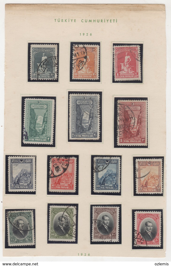 TURQUIE,TURKEI TURKEY, 1926 LONDON PRINTING POSTAGE  STAMPS - Oblitérés