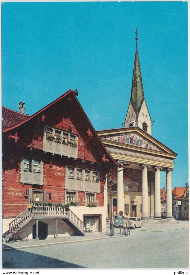 Dornbirn, Rotes Haus Mit Kirche - Vorarlberg - Dornbirn