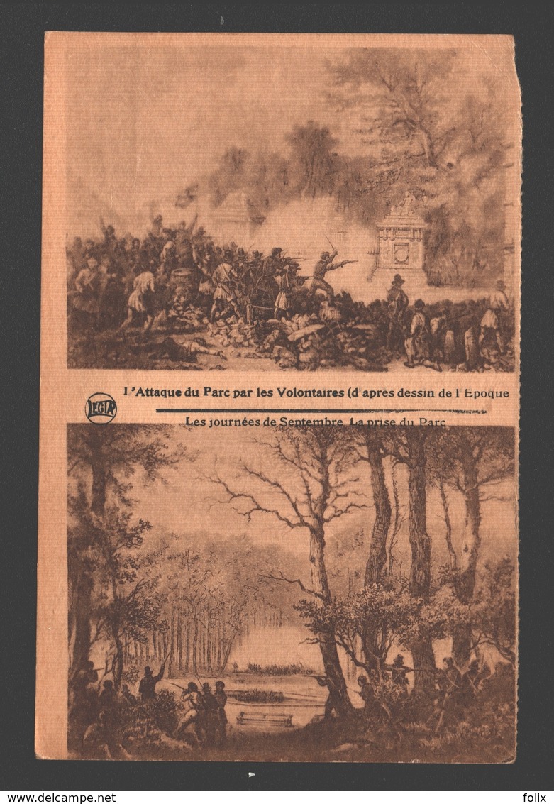 België / Belgique / Brussel / Bruxelles - L'Attaque Du Parc Par Les Volontaires / Les Journées De Septembre - Histoire