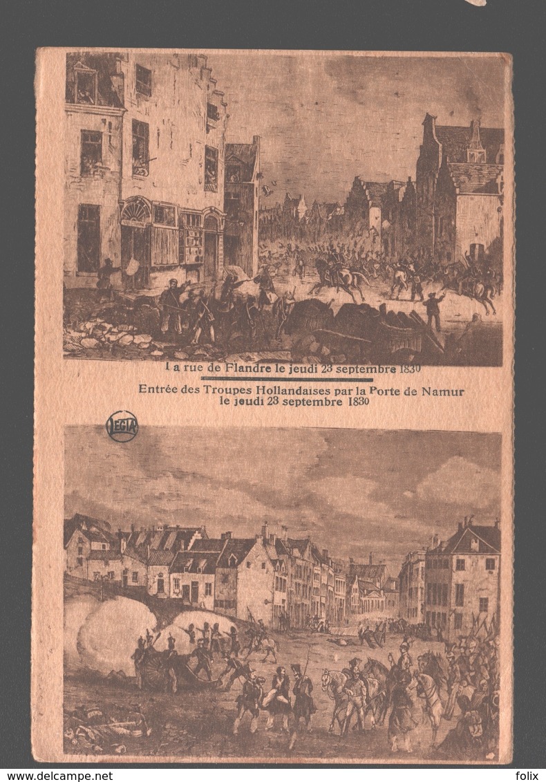 België / Belgique / Brussel / Bruxelles - La Rue De Flandre Le Jeudi 23 Septembre 1830 / Entrèe Des Troupes Hollandaises - History