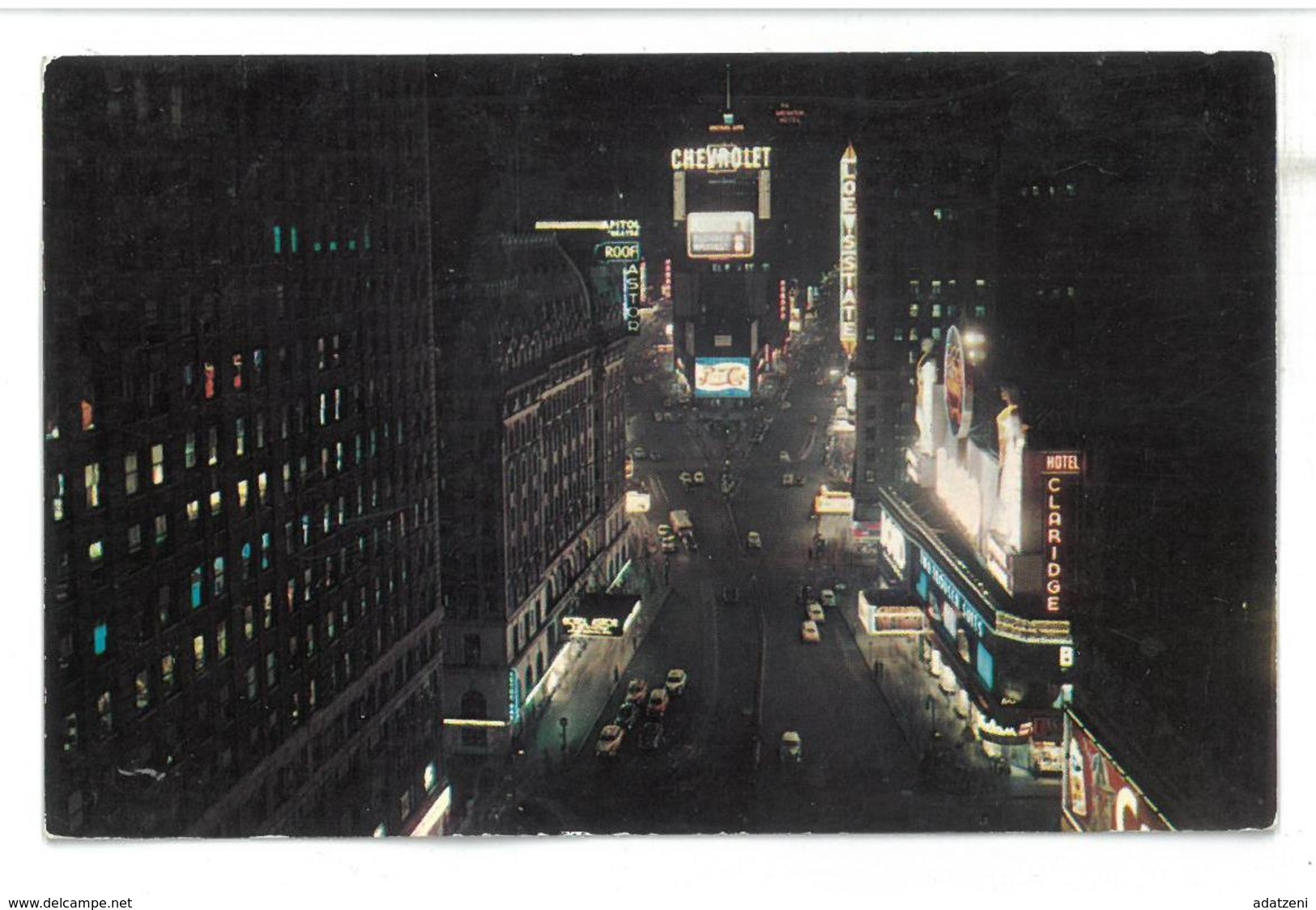 U.S.A. Stati Uniti D’America Times Square At Night New York City Non Viaggiata Condizioni Come Da Scansione - Time Square