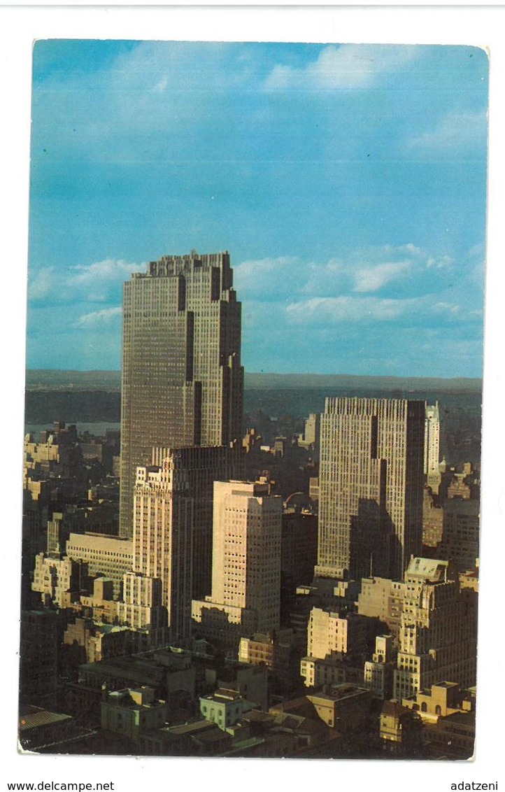 U.S.A. Stati Uniti D’America Midtown Skyline With Rockefeller Center Buildings  New York City Non Viaggiata Condizioni C - Viste Panoramiche, Panorama