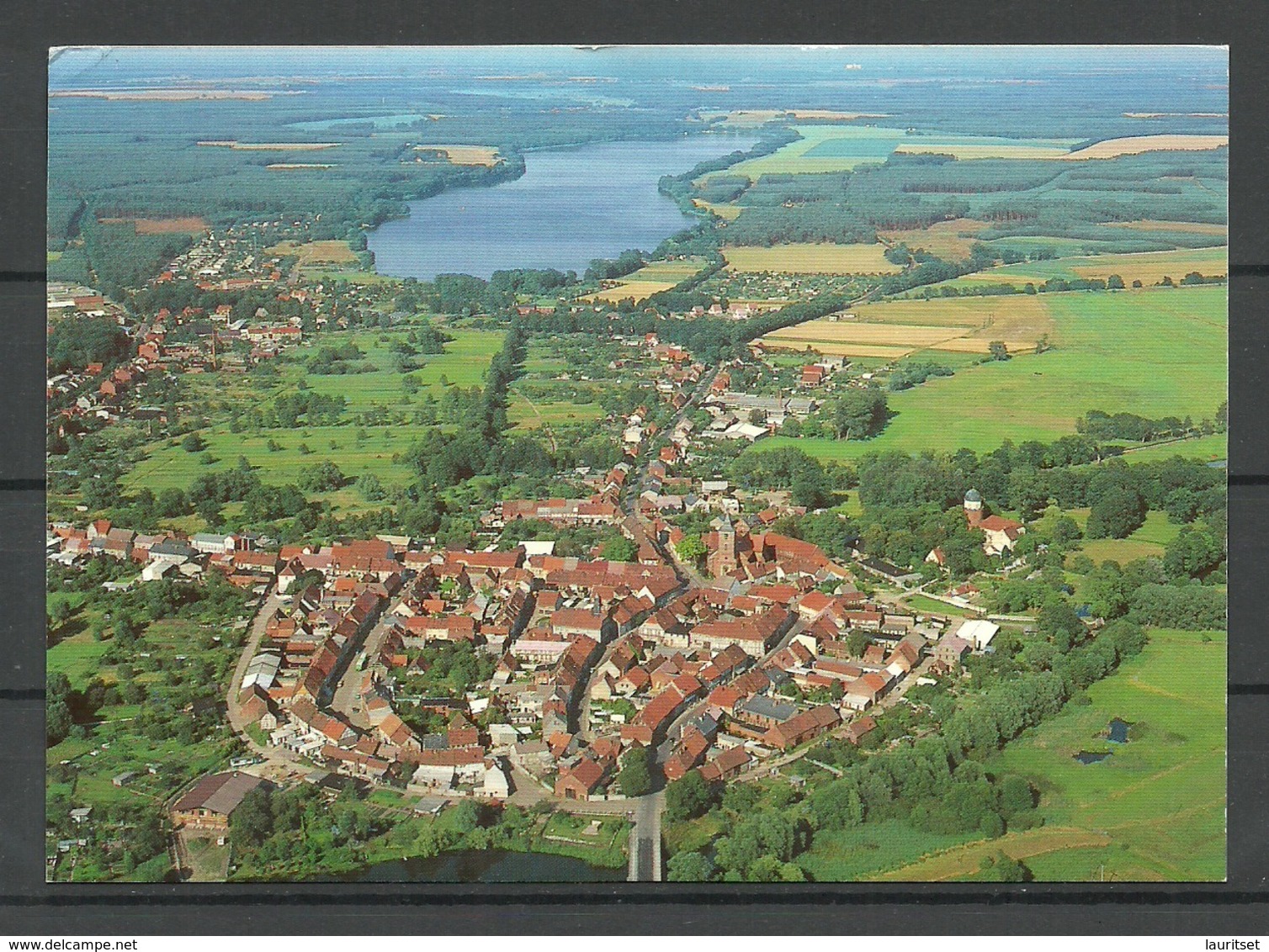 Deutschland LENZEN Luftaufnahme (sent 1997, With 2 Stamps) - Lenzen